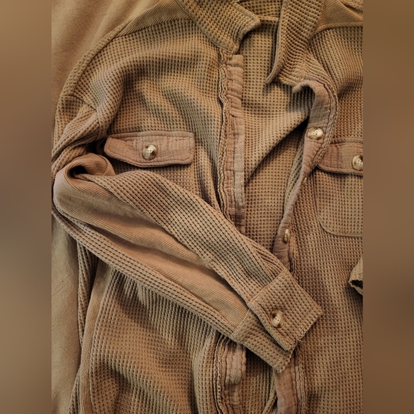 Waffle Knit jacket XL , fits M as a boyfriend-fit style - Picture 5 of 6